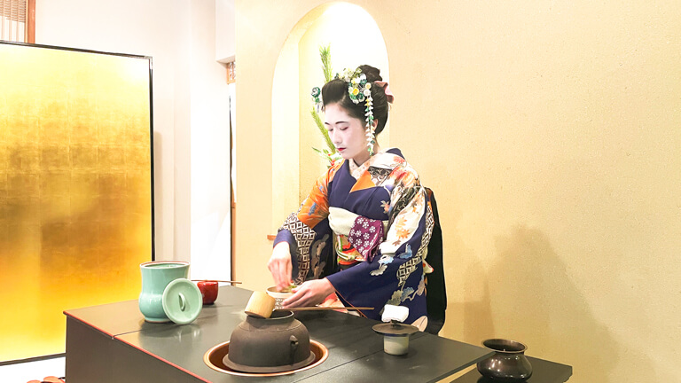 茶道体験 わ乃桂 お手前写真